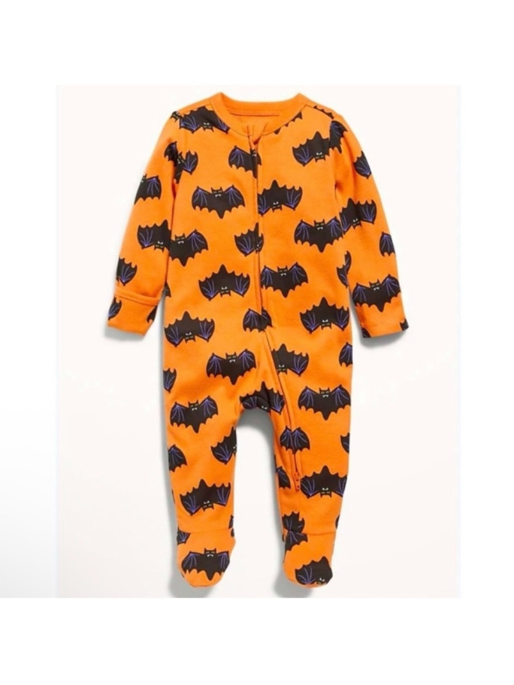 🆕- Old Navy-Halloween Infant 2-Way-Zip Footed One-Piece for Baby. 0-3months